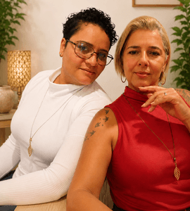 Foto de Fernanda Sales e Juci Anjos